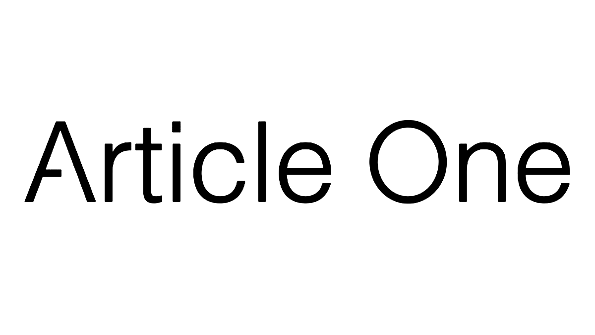  Article One